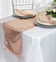 Glitz Sequin Table Runner Blush