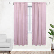 52 X 84 Inch Blackout Polyester Curtains with Rod Pocket Blush - 2 Panels - Bridal Tablecloth