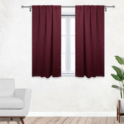 42 X 45 Inch Blackout Polyester Curtains with Rod Pocket Burgundy - 2 Panels - Bridal Tablecloth