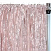 Crinkle Taffeta Drape/Backdrop 14 ft x 97 inches Blush