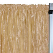 Crinkle Taffeta Drape/Backdrop 12 ft x 97 inches Gold