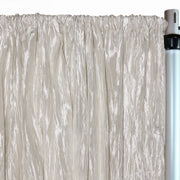 Crinkle Taffeta Drape/Backdrop 12 ft x 97 inches Ivory