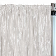 Crinkle Taffeta Drape/Backdrop 14 ft x 97 inches White