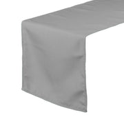 14 x 108 inch Polyester Table Runner Gray