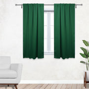 52 X 63 Inch Blackout Polyester Curtains with Rod Pocket Hunter Green - 2 Panels - Bridal Tablecloth