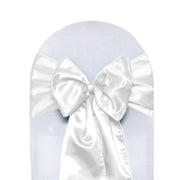 Satin Sashes White (Pack of 10)