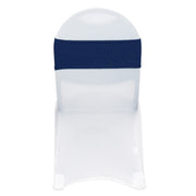 Stretch Spandex Chair Bands Navy Blue (Pack of 10)