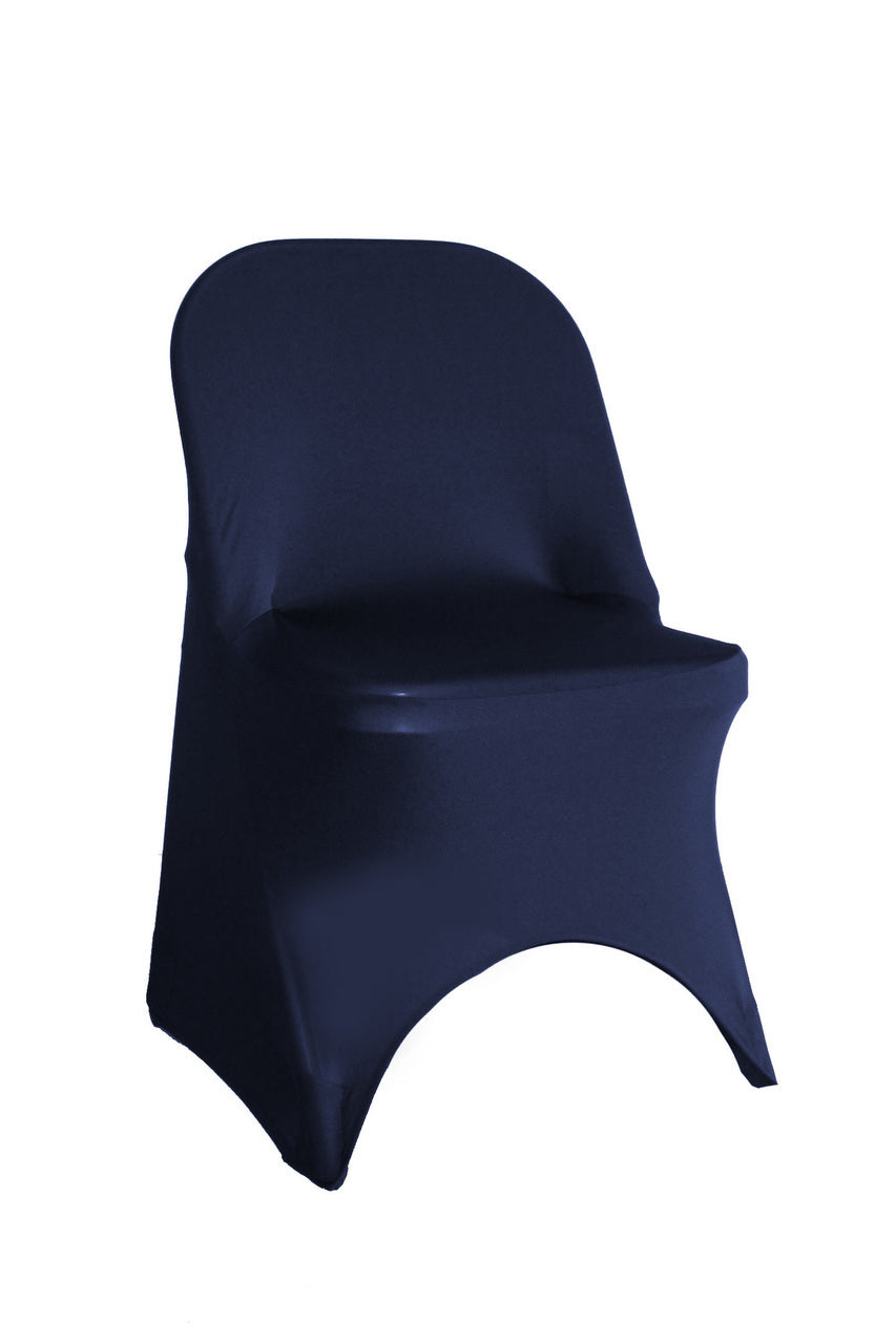 Stretch Spandex Folding Chair Cover Navy Blue