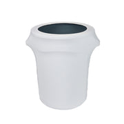 32 Gallon Spandex Trash Can/Waste Container Cover White
