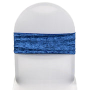 10 Pack Velvet Spandex Chair Bands Royal Blue