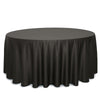 132 inch L'amour Round Tablecloth Black