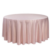 132 inch L'amour Round Tablecloth Blush