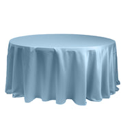 dusty blue tablecloth lamour satin