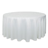 132 inch L'amour Round Tablecloth White