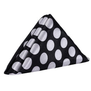 20 inch Satin Cloth Napkins Black and White Polka Dots (Pack of 10) - Bridal Tablecloth