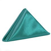 20 inch Satin Cloth Napkins Teal (Pack of 10) - Bridal Tablecloth