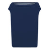 23 Gallon Spandex Slim Jim Narrow Trash Can Cover Navy Blue