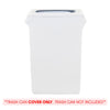 23 Gallon Spandex Slim Jim Narrow Trash Can Cover White