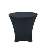 30 x 30 inch Lowboy Cocktail Spandex Table Cover Black - Bridal Tablecloth