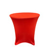 30 x 30 inch Lowboy Cocktail Spandex Table Cover Red - Bridal Tablecloth