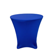 30 x 30 inch Lowboy Cocktail Spandex Table Cover Royal Blue - Bridal Tablecloth