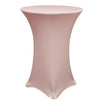 36 inch Highboy Cocktail Spandex Table Cover Blush