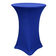 36 inch Highboy Cocktail Spandex Table Cover Royal Blue