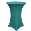 30 inch Highboy Cocktail Round Spandex Table Cover Teal