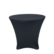 36 x 30 inch Lowboy Cocktail Spandex Table Cover Black - Bridal Tablecloth