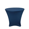 36 x 30 inch Lowboy Cocktail Spandex Table Cover Navy Blue - Bridal Tablecloth