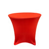36 x 30 inch Lowboy Cocktail Spandex Table Cover Red - Bridal Tablecloth