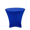 36 x 30 inch Lowboy Cocktail Spandex Table Cover Royal Blue - Bridal Tablecloth