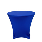 36 x 30 inch Lowboy Cocktail Spandex Table Cover Royal Blue - Bridal Tablecloth