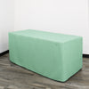 6 ft Fitted Polyester Tablecloth Rectangular Mint