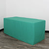 8 ft. Polyester Fitted Tablecloth Rectangular Teal