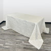 90 x 156 inch Crinkle Taffeta Rectangular Tablecloth Ivory