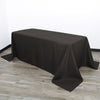 90 x 132 inch Polyester Rectangular Tablecloth Black