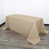 90 x 156 inch Polyester Rectangular Tablecloth Champagne