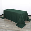90 x 156 inch Polyester Rectangular Tablecloth Hunter Green