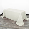 90 x 156 inch Polyester Rectangular Tablecloth Ivory