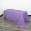 90 x 156 inch Polyester Rectangular Tablecloth Lavender