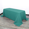 90 x 132 inch Polyester Rectangular Tablecloth Teal