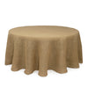 120 Inch Round Burlap Tablecloth