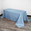 90 x 132 Inch Rectangular Crinkle Taffeta Tablecloth Light Blue