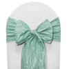 Crinkle Taffeta Chair Sashes Tiffany (Pack of 10) - Bridal Tablecloth