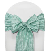 Crinkle Taffeta Chair Sashes Tiffany (Pack of 10) - Bridal Tablecloth
