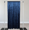 Velvet 10 ft x 60 Inch Drape with 4 Inch Pocket Navy Blue