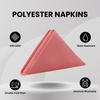 20 inch Polyester Cloth Napkins Coral (Pack of 10)