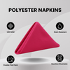 20 inch Polyester Cloth Napkins Fuchsia (Pack of 10)