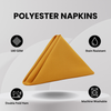 20 inch Polyester Cloth Napkins Gold (Pack of 10)